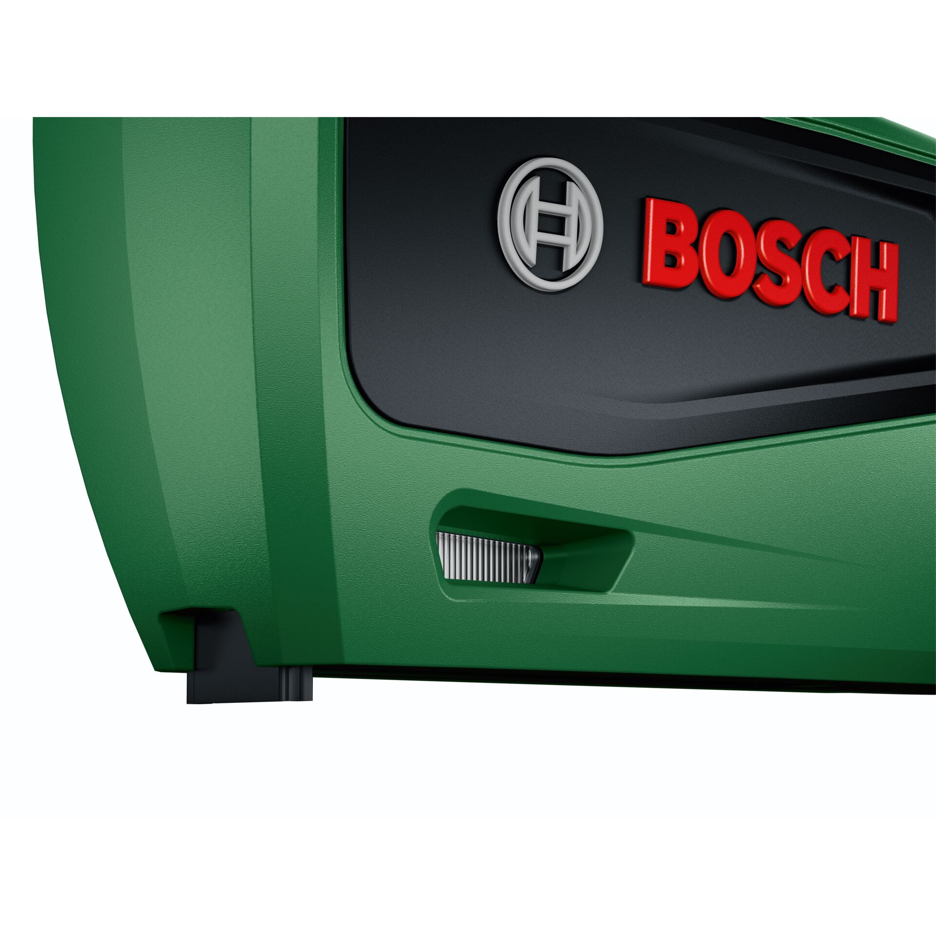 Gartenhäcksler, Grüner Gehäuse, Bosch-Logo, Rot Schriftzug, Körbe/Grillelement
