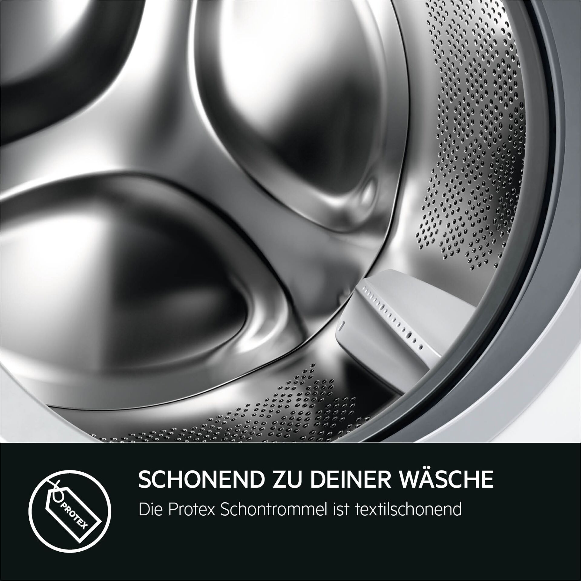 Waschmaschine, Trommel, Stahl, Frontlader, Textilschonend