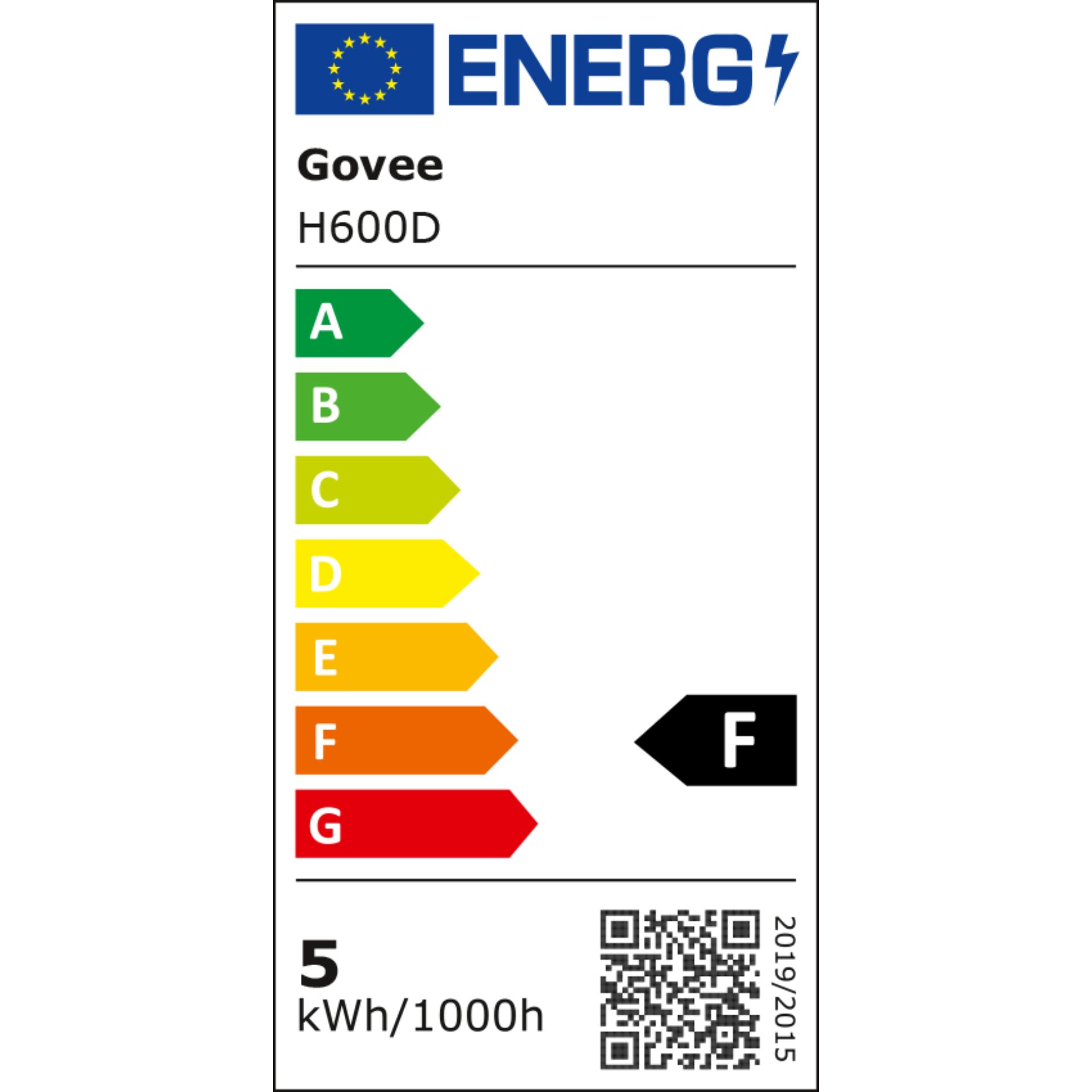 Govee RGBWW LED Bulb (2 Pack)  GU 10 – Energieeffizienzklasse F