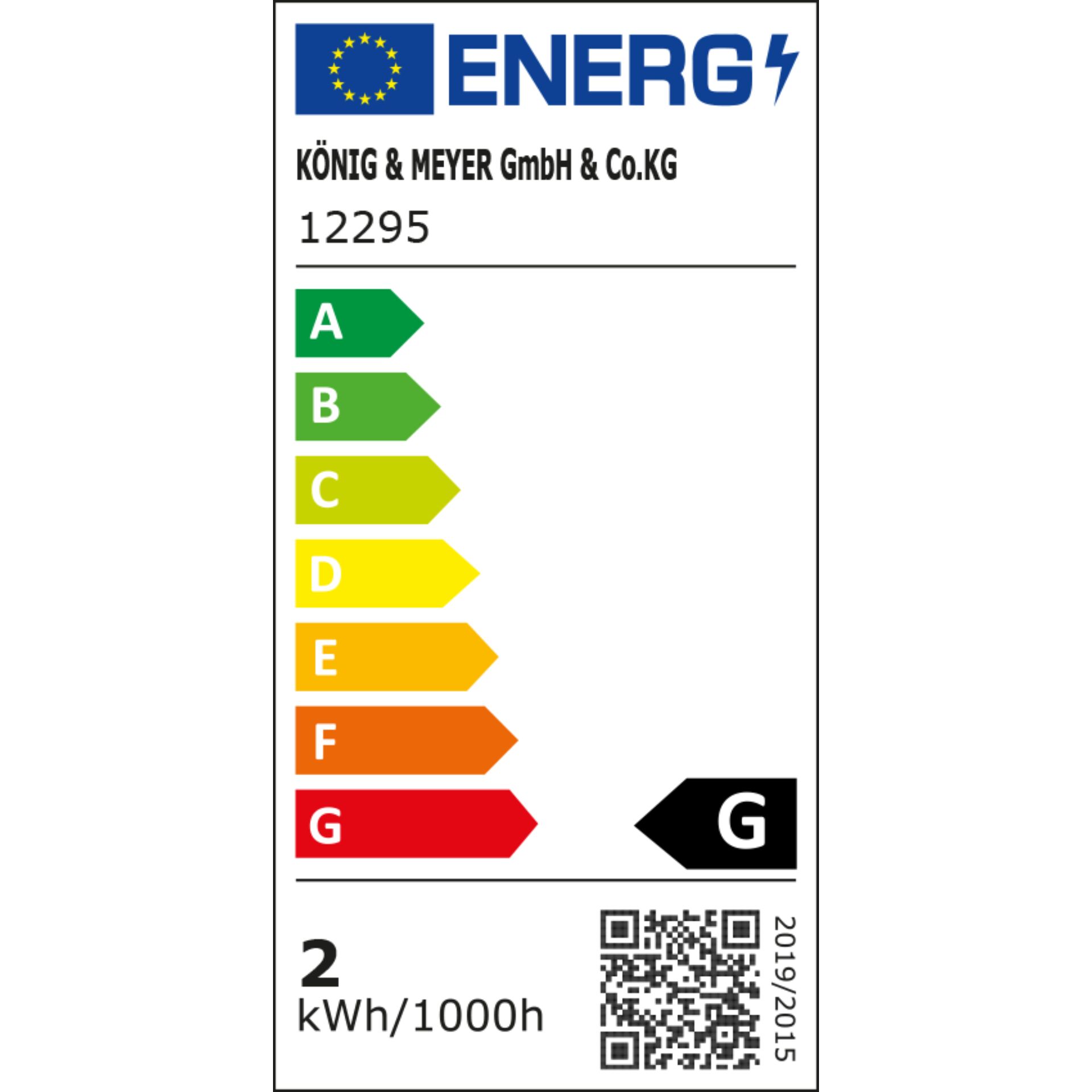 K&M 12295 Notenpultleuchte  Dimmer Light – Energieeffizienzklasse G