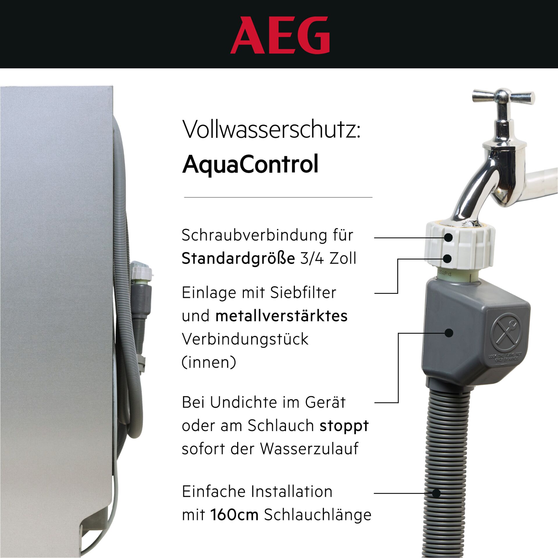 AquaControl, Schlauch, Wasserhahn?