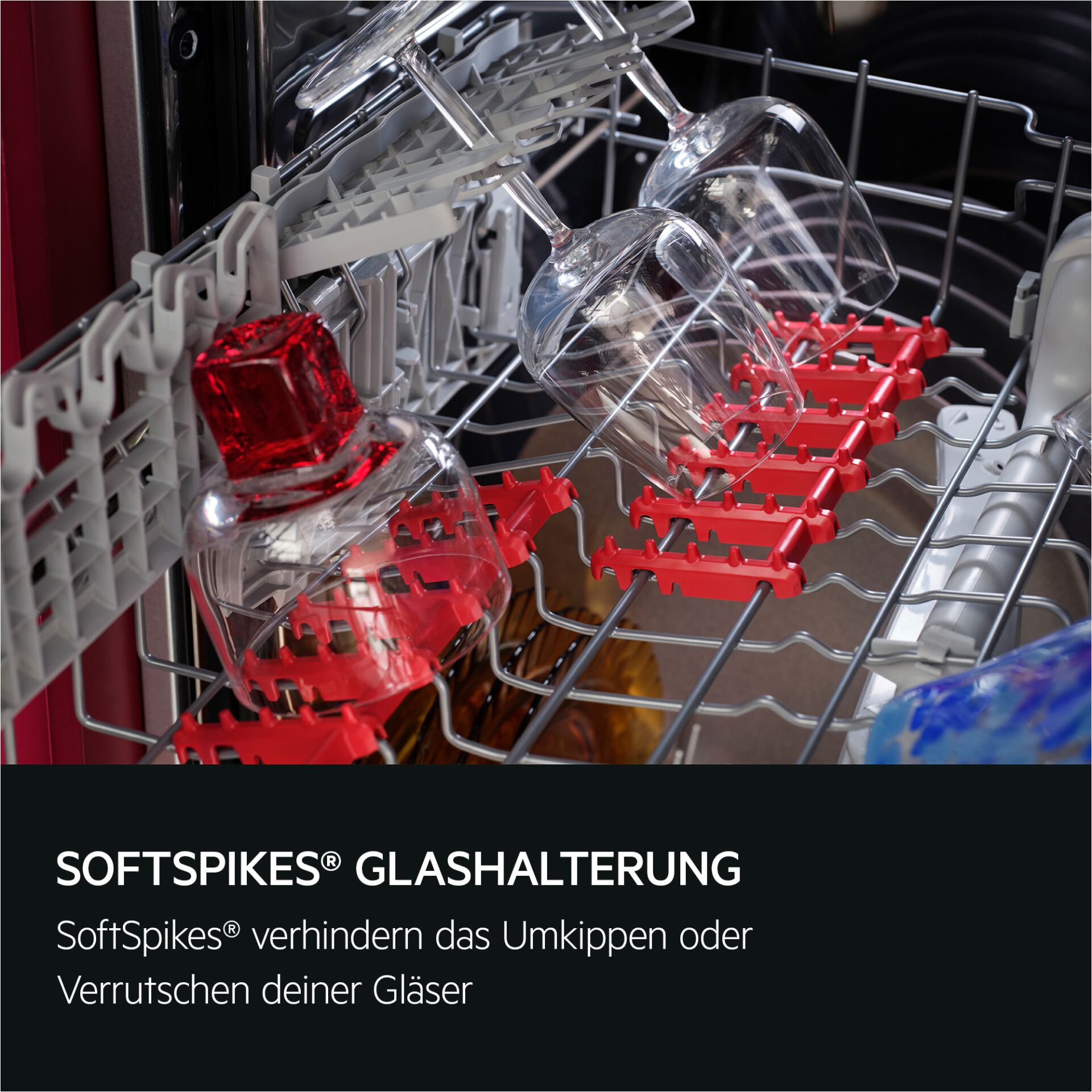 Weinglas, Gläser, Spikes, Geschirrspüler, Rot