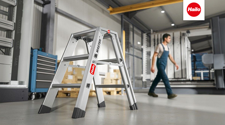 Leiterstufe, Trittleiter, Aluminium, faltbar, Industrie