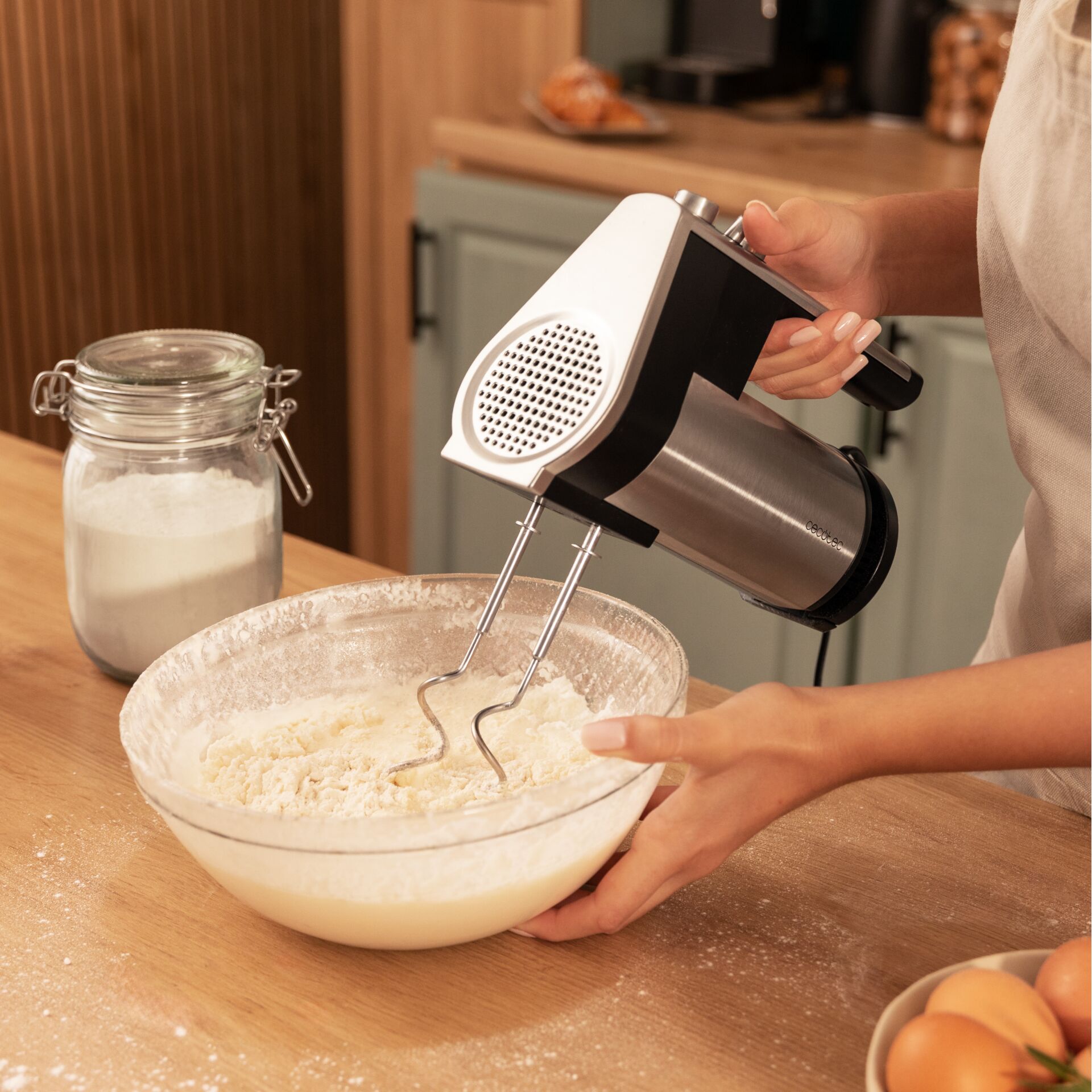 Kochen, Fön, Elektrisches Gerät, Ei, Zutaten mischen, Kochen, Fön, Elektrisches Gerät, Ei, Zutaten mischen
