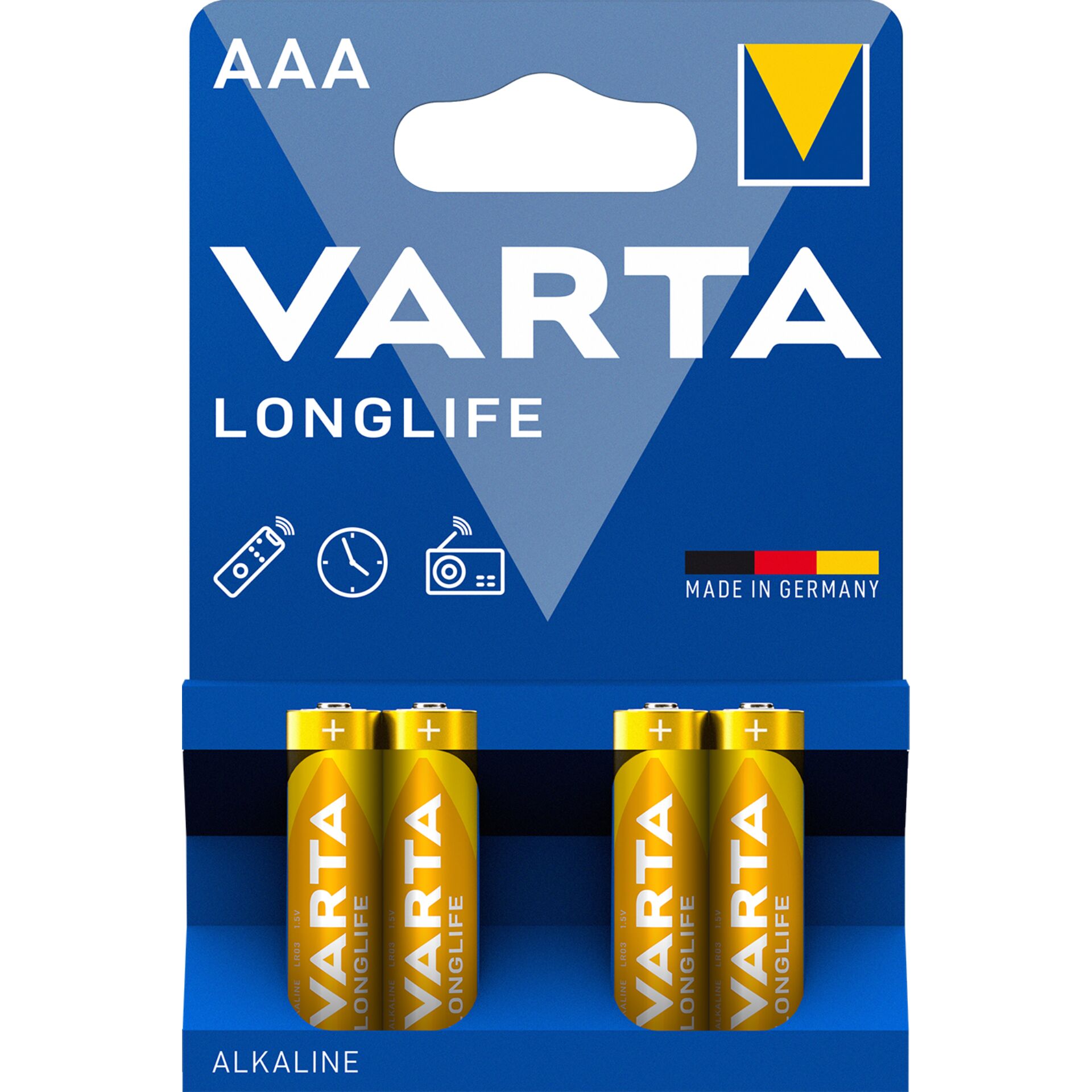 1x4 Varta Longlife Micro  AAA LR 03