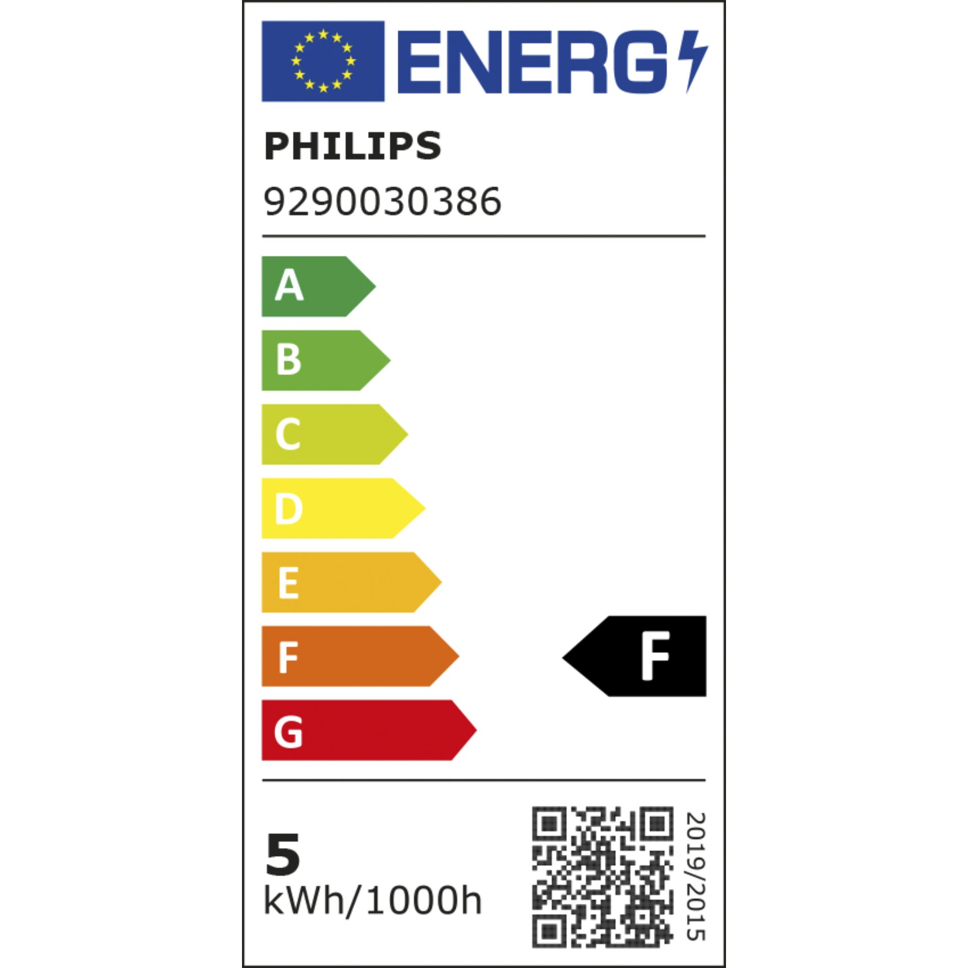 Philips LED Strahler GU10 WW  3er Set 50W 2700K – Energieeffizienzklasse F