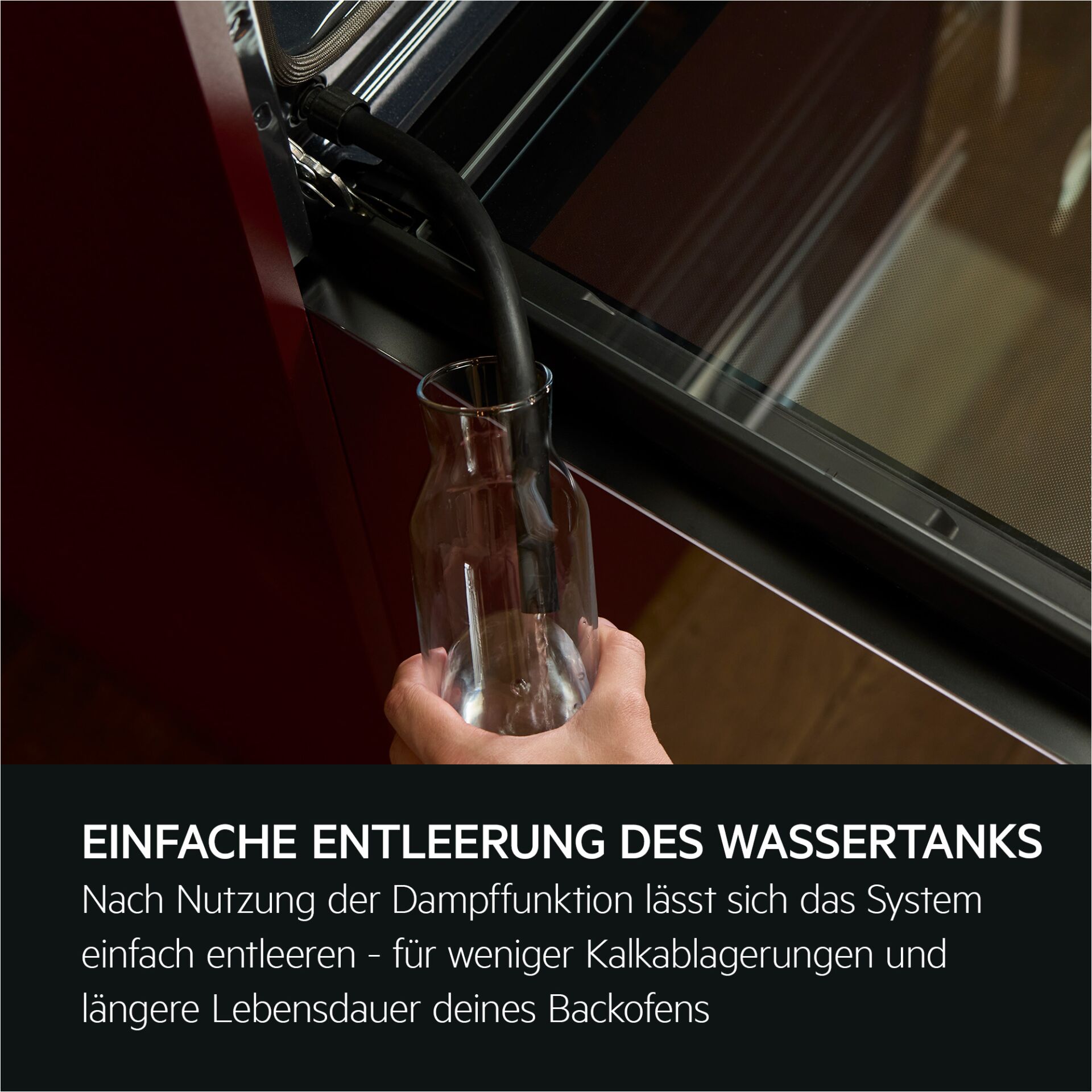 Glasflasche, Fassungsvermögen, Backofenumgebung, Dampfentsorgung, Küche