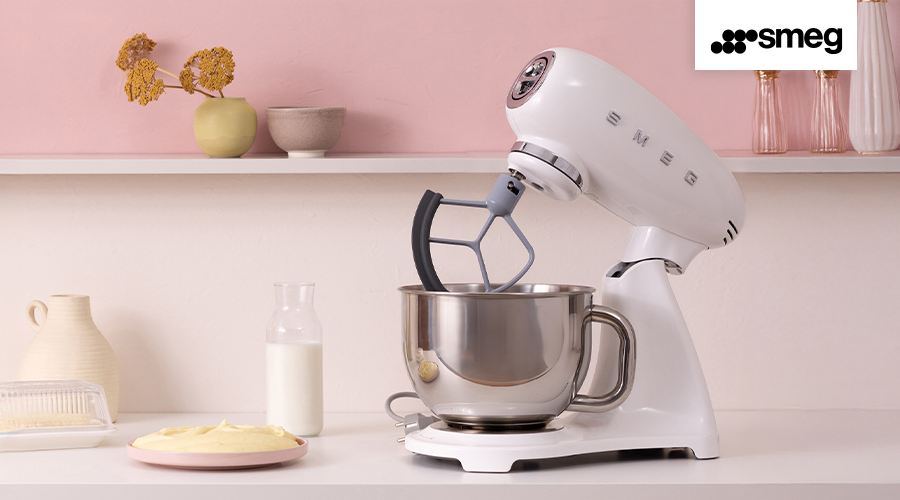 Küchenmaschine, Standmixer, Stahl, Weiß, Küchenzubehör