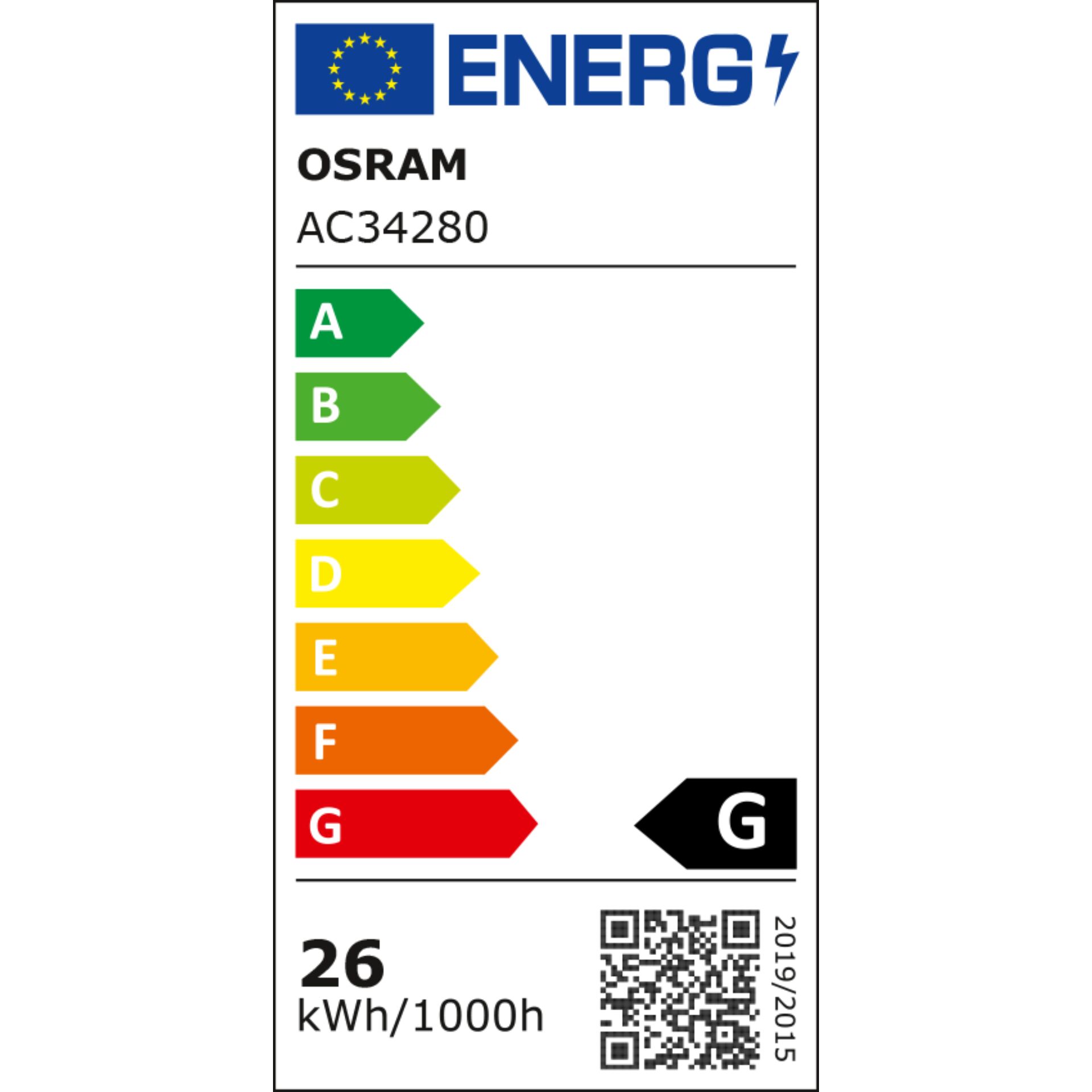 Osram DULUX L Energiesparlampe  24W/840 2G11 – Energieeffizienzklasse G