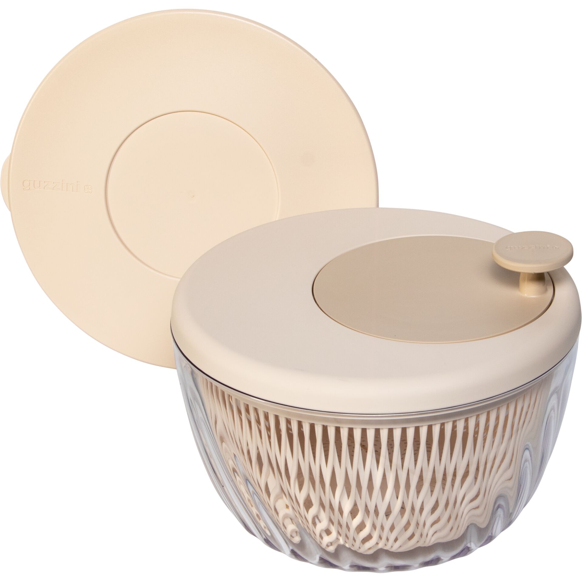 Guzzini Salatschleuder  Spin&Store, Dark clay